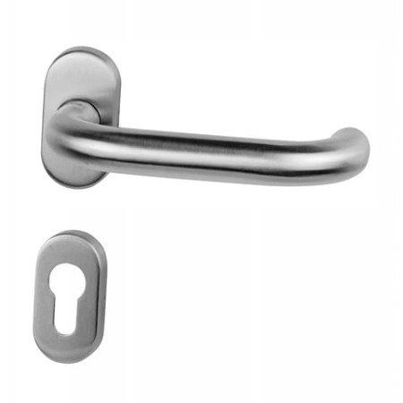 Klamka Olarix stal nierdzewna szyld owalny VDS