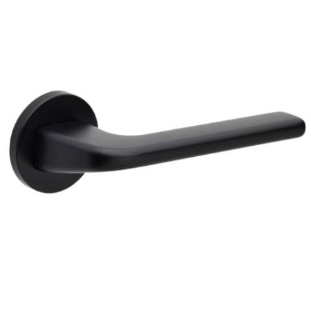 Klamka DIVO FIT czarna szyld okrągły VDS