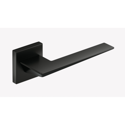 Przejdź do produktu Klamka Blade czarna szyld kwadratowy Corona   