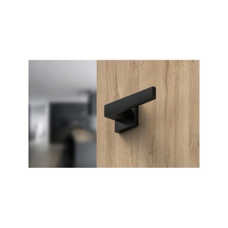 Klamka Focus czarna szyld kwadratowy Corona ZCUKCZ