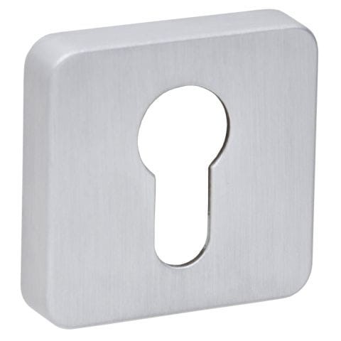 Przejdź do produktu Rozeta kwadratowa R71 chrom szczotkowany wkładka