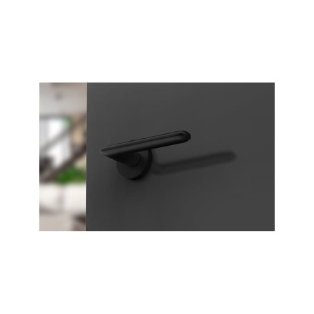 Klamka Spark czarna szyld okrągły Corona