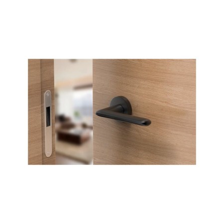 Klamka Spark czarna szyld okrągły Corona