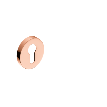 Rozeta okrągła na wkładkę miedź błyszcząca