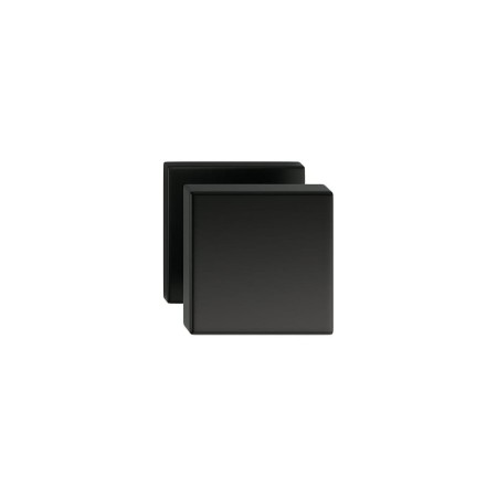 Gałka Aegis czarna 1 szt. na szyldzie kwadratowym Corona