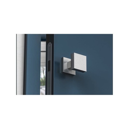 Gałka Aegis chrom szczotkowany matt 2 szt. na szyldzie kwadratowym Corona