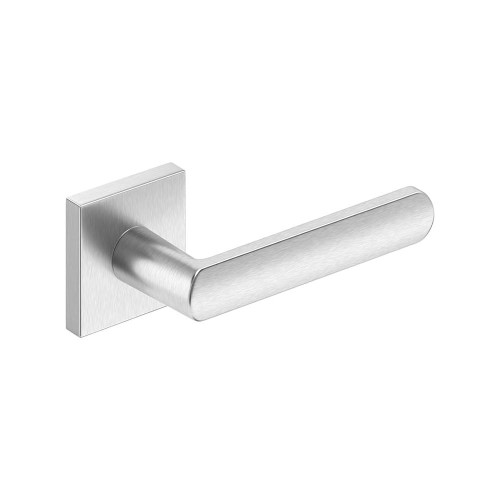 Przejdź do produktu Klamka Icona Q slim chrom szczotkowany szyld kwadratowy Corona  