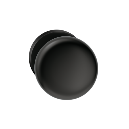 Gałka Orbis czarna 1 szt. na szyldzie okrągłym Corona