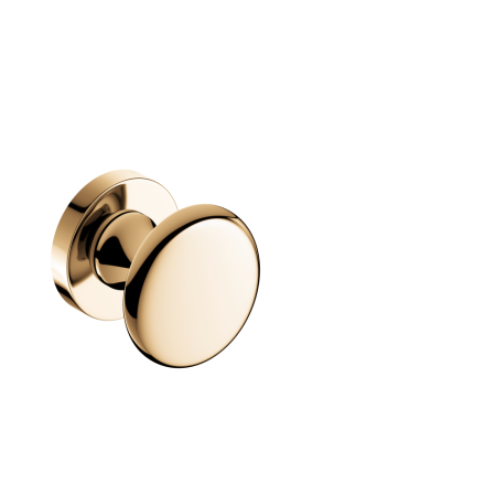 Gałka Orbis mosiądz błyszczący 1 szt. na szyldzie okrągłym Corona