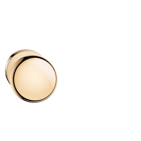 Gałka Orbis mosiądz błyszczący 1 szt. na szyldzie okrągłym Corona