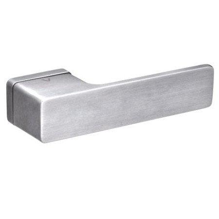 Klamka Cube chrom szczotkowany rozeta prostokątna R71 VDS