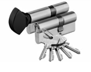 Zestaw wkładek Wilka klasa C z pokrętłem AXA 5 kluczy