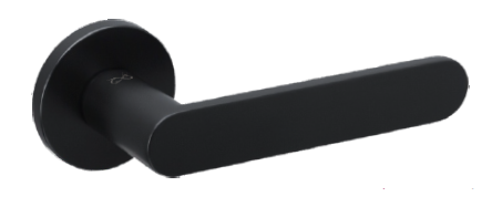 Klamka Wenus Fit KWF O B00 czarna szyld okrągły Infinity Line