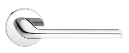 Klamka Scandi Slim szyld płaski okrągły, chrom błyszczący Corona