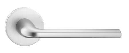 Klamka Scandi Slim szyld płaski okrągły, chrom szczotkowany Corona