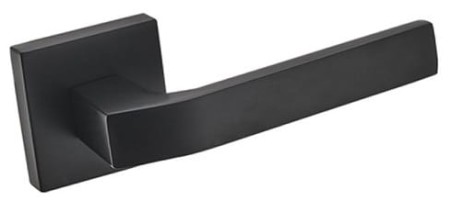 Klamka Carlo KCL B00 czarna szyld kwadratowy Infinity Line