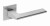 Klamka Shark FIT KSH M700 chrom - mat szyld kwadratowy Infinity Line