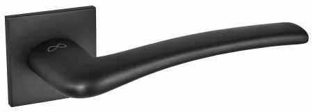 Klamka VENTO KVNO S BOO czarna szyld kwadratowy slim Italian Design