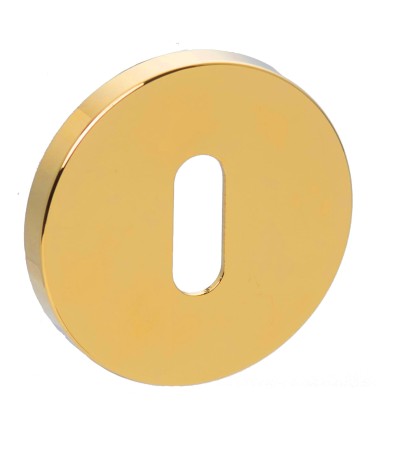 ROZETA OKRĄGŁA RFO G01 KLUCZ - ZŁOTA POŁYSK