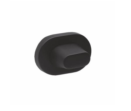 Rozeta owalna R75 czarna WC