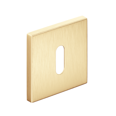 Rozeta kwadratowa SLIM na klucz mosiądz matowy