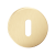 Rozeta okrągła SLIM na klucz mosiądz matowy