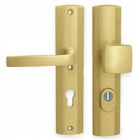 Klamka + gałka Prestige FLEX AXA F3 złota