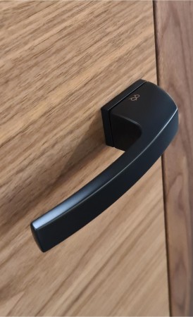 Klamka Spectra KSPC B00 szyld RRT czarna Italian Design