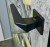 Klamka Ice Fit KCE B00 rozeta kwadratowa czarna Italian Design