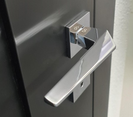 Klamka Ice Fit KCE 700 rozeta kwadratowa chrom Italian Design