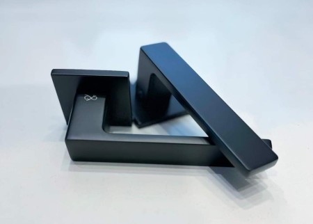 Klamka Cavo Fit KVO B00 rozeta kwadratowa czarna Infinity Line