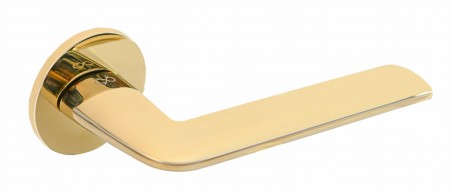 Klamka Stinger  KSR O G00 rozeta okrągła złota połysk Infinity Line