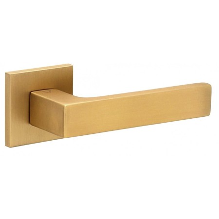 Klamka Warna FIT złoty satyna szyld kwadratowy VDS