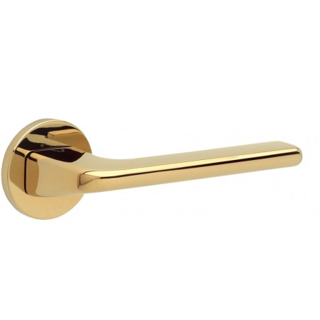 Klamka DIVO FIT złoty połysk PVD szyld okrągły VDS