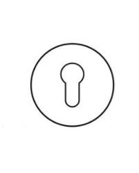 Rozeta okrągła R68F miedź satyna wkładka