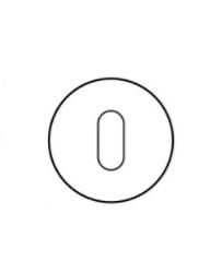 Rozeta okrągła R68F miedź satyna klucz