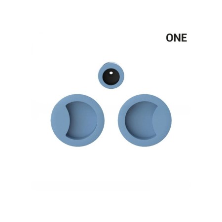 Uchwyt okrągły wpuszczany ONE do drzwi przesuwnych- niebieski ocean