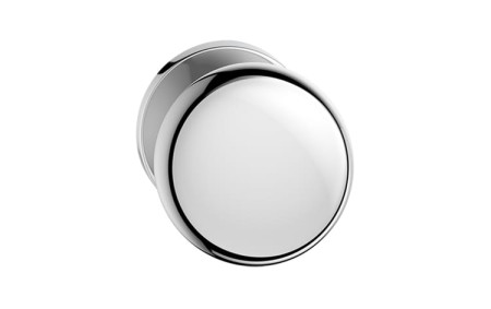 Gałka Orbis Slim szyld płaski okrągły 1 szt. chrom połysk Corona