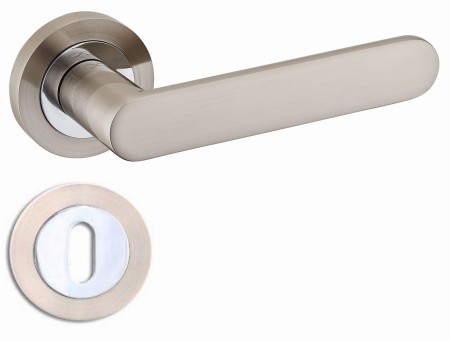 Klamka Wenus KWU O 100 satyna chrom szyld okrągły Infinity Line