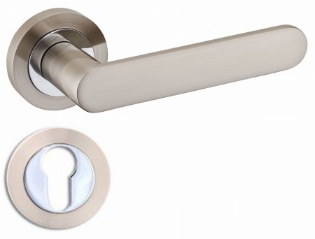 Klamka Wenus KWU O 100 satyna chrom szyld okrągły Infinity Line