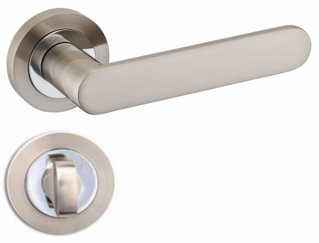 Klamka Wenus KWU O 100 satyna chrom szyld okrągły Infinity Line