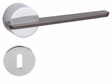 Klamka Gemello KGML 700/200 szyld okrągły chrom/tytan Italian Design
