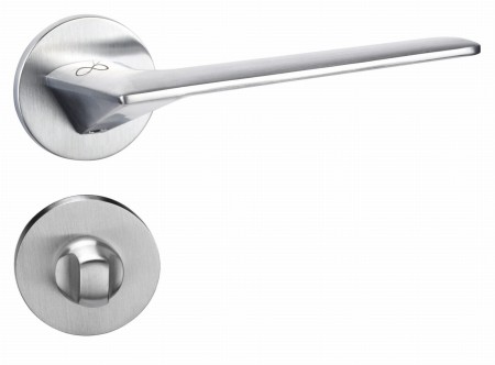 Klamka Giulietta KGUL S 0 M700 chrom mat szyld okrągły chrom mat slim Italian Design