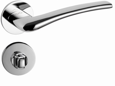 Klamka Vento KVNO S O BOO czarna szyld okrągły slim Italian Design