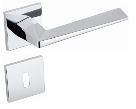 Klamka Diamond Fit KDF 700 szyld kwadratowy chrom połysk Infinity Line