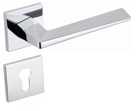 Klamka Diamond Fit KDF 700 szyld kwadratowy chrom połysk Infinity Line