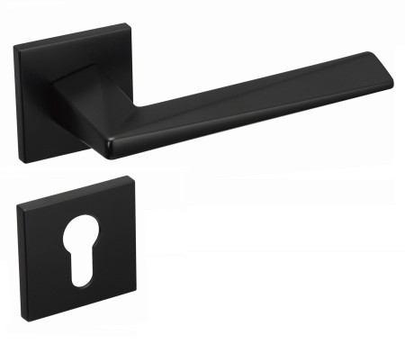 Klamka Diamond Fit KDF B00 szyld kwadratowy czarny Infinity Line