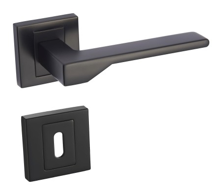 Klamka Nove KNV B00 czarna szyld kwadratowy Infinity Line