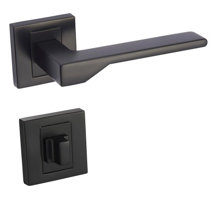 Klamka Nove KNV B00 czarna szyld kwadratowy Infinity Line