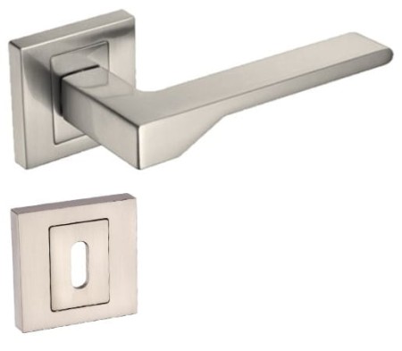 Klamka Nove KNV 300 satyna szyld kwadratowy Infinity Line